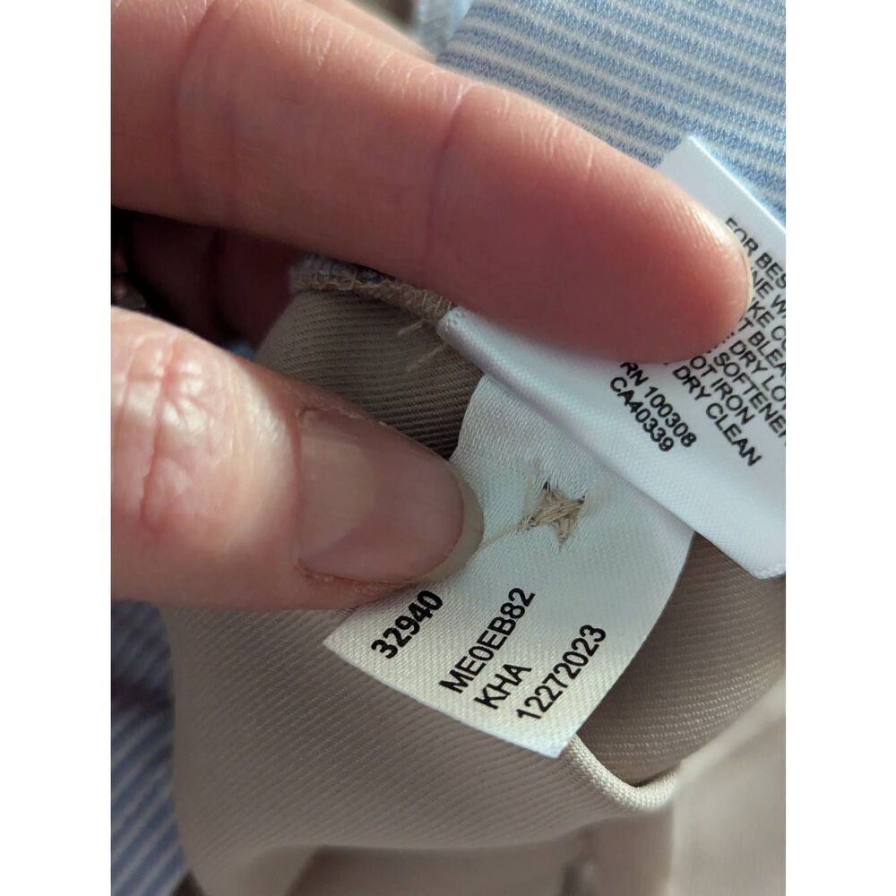 Peter Millar Men's Khaki Solid Polyester Button &… - image 6